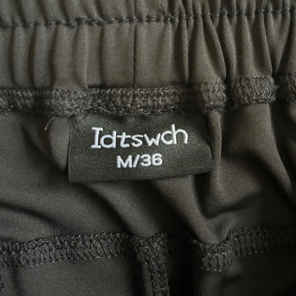 Idtswch Mens Black Active Joggers Tapered Training Pants Size M 36